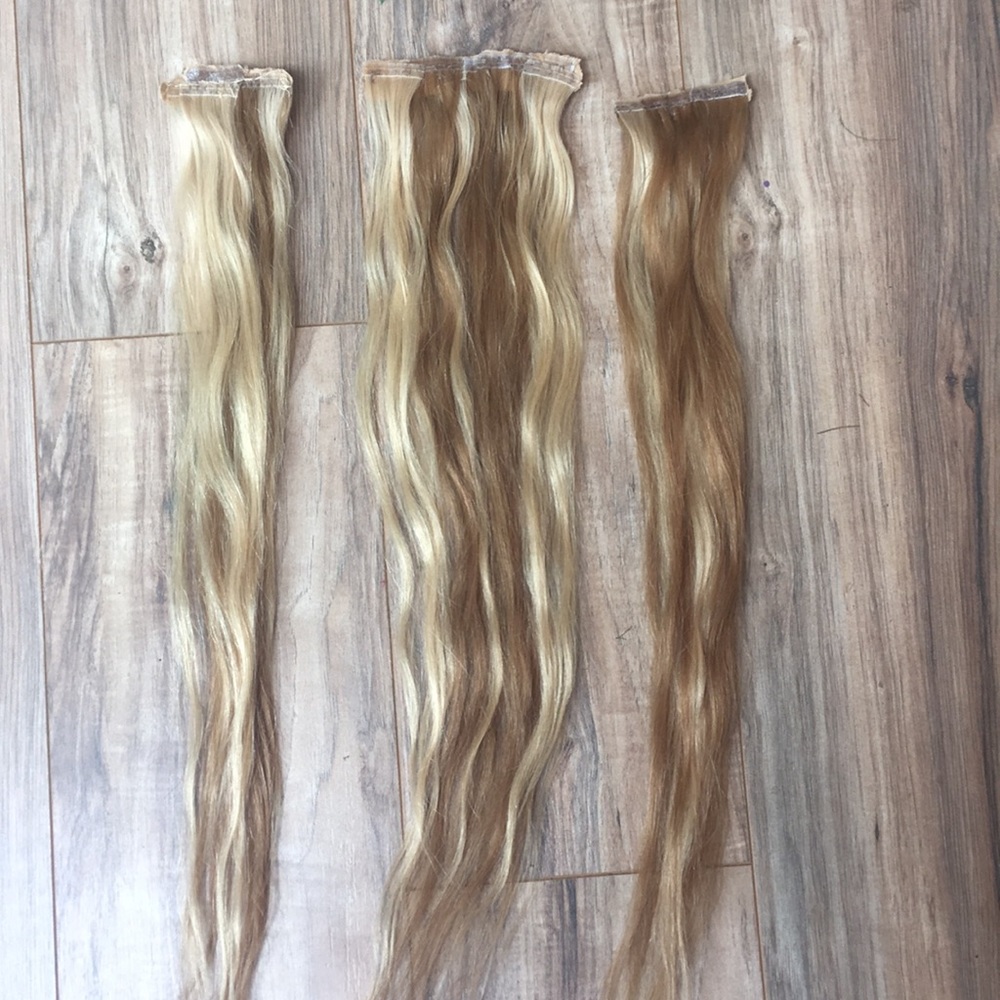 Babe Clip in extensions! REAL HAIR! Dirty blonde.